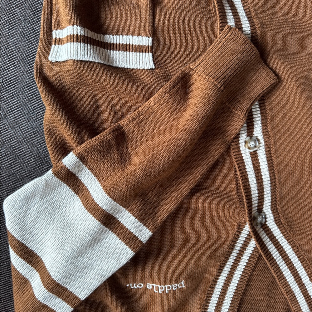 Canoe & Lake Dockside Knit Cardigan